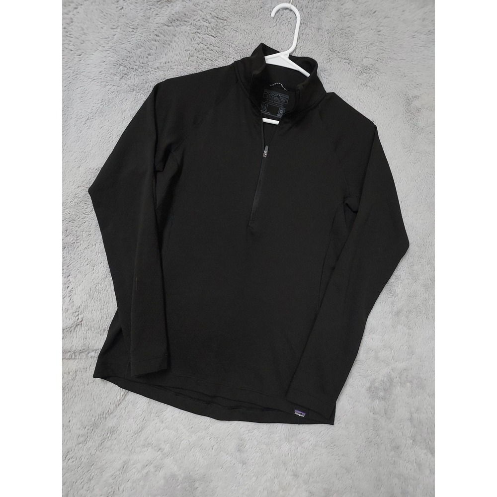 Patagonia Pullover Womens Medium Capilene Midweight Activewear Base Layer Black